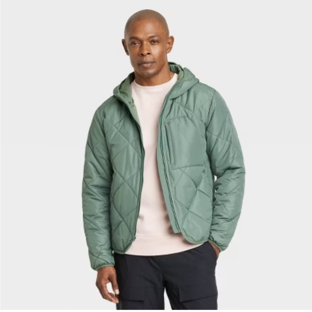 NWOT All In Motion Men's Lightweight Quilted Jacket -L